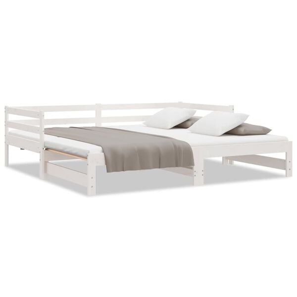 VidaXL Uitschuifbare Slaapbank 80x200 Wit - 40% Korting!