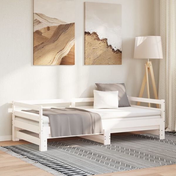 VidaXL Uitschuifbare Slaapbank 80x200 Wit - 40% Korting!