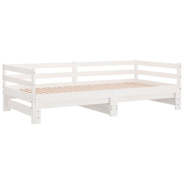 VidaXL Uitschuifbare Slaapbank 80x200 Wit - 40% Korting!