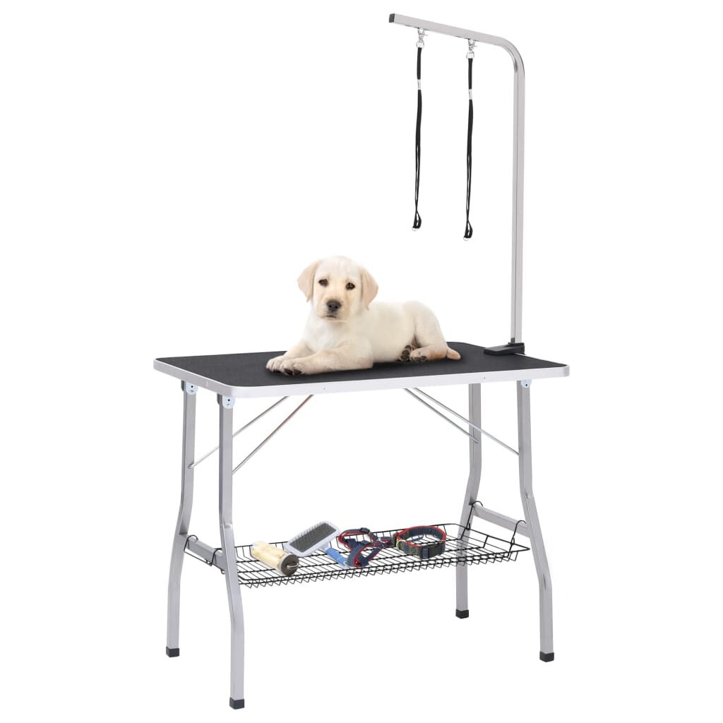 VidaXL Hondentrimtafel Verstelbaar + 2 Lussen -40%