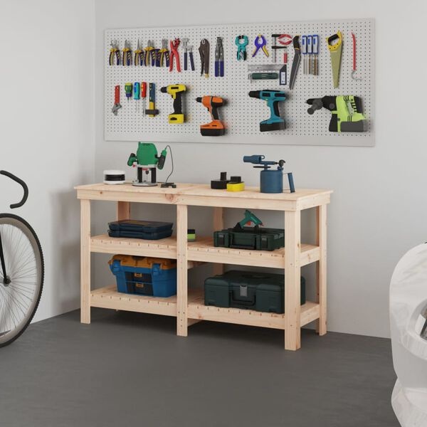 VidaXL Werkbank Grenenhout 142,5cm - 40% Korting! (Retour)