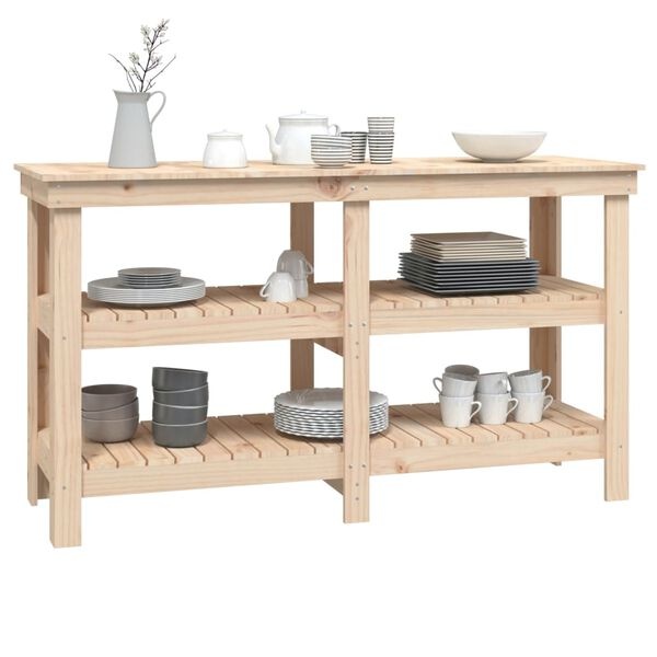 VidaXL Werkbank Grenenhout 142,5cm - 40% Korting! (Retour)