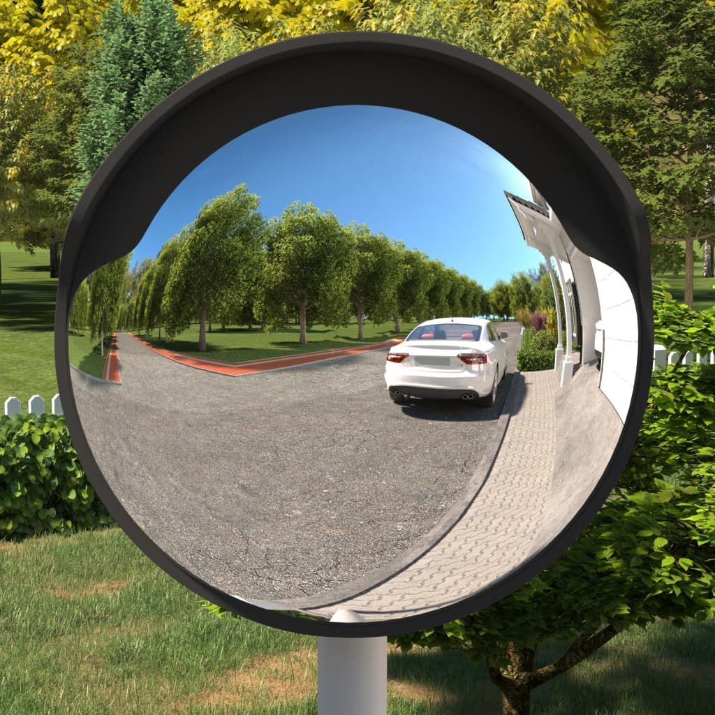 vidaXL Verkeersspiegel Ø60cm - Zwart - 40% Korting!