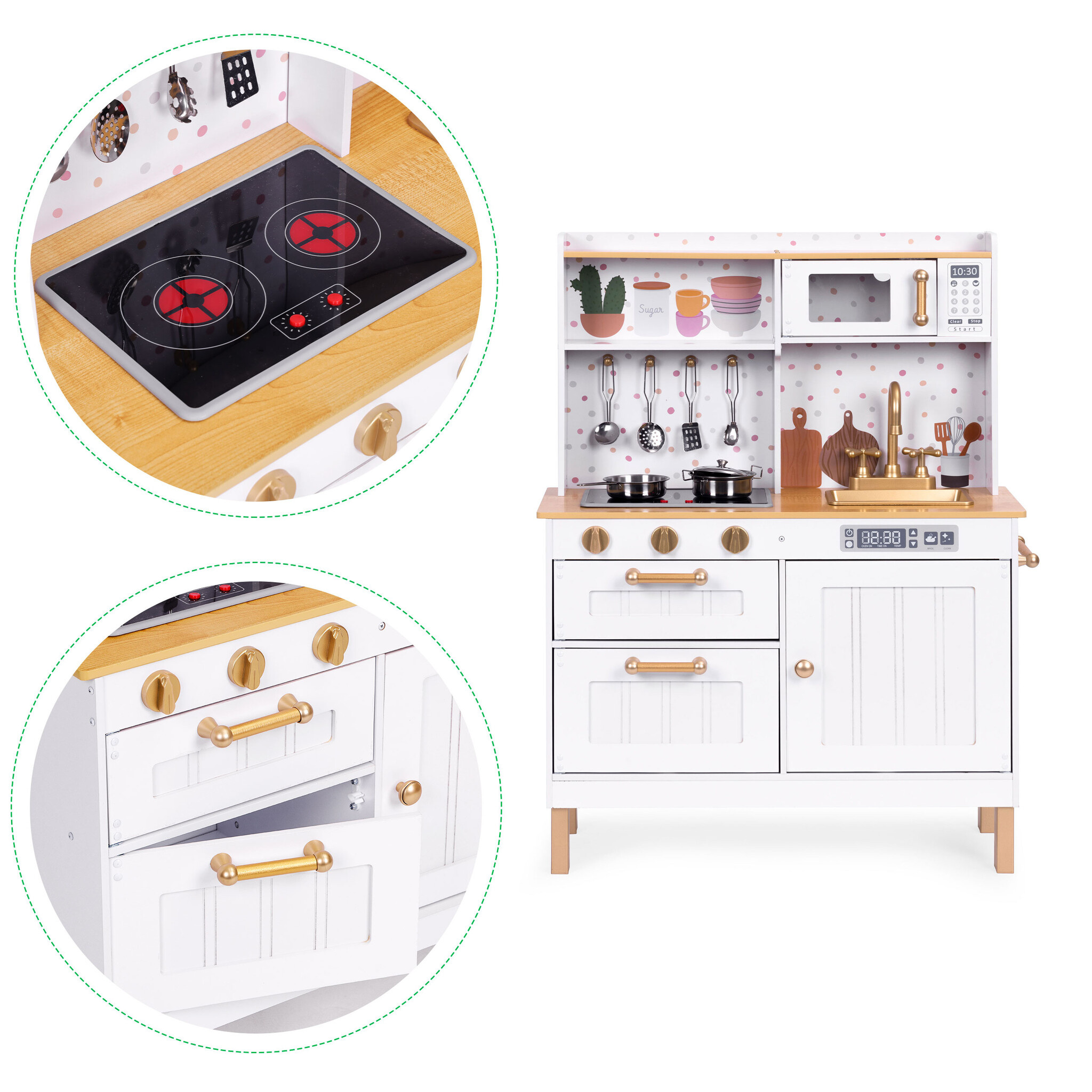Kinderkeuken met Licht & Geluid + 7 Acc. - 40% Korting!