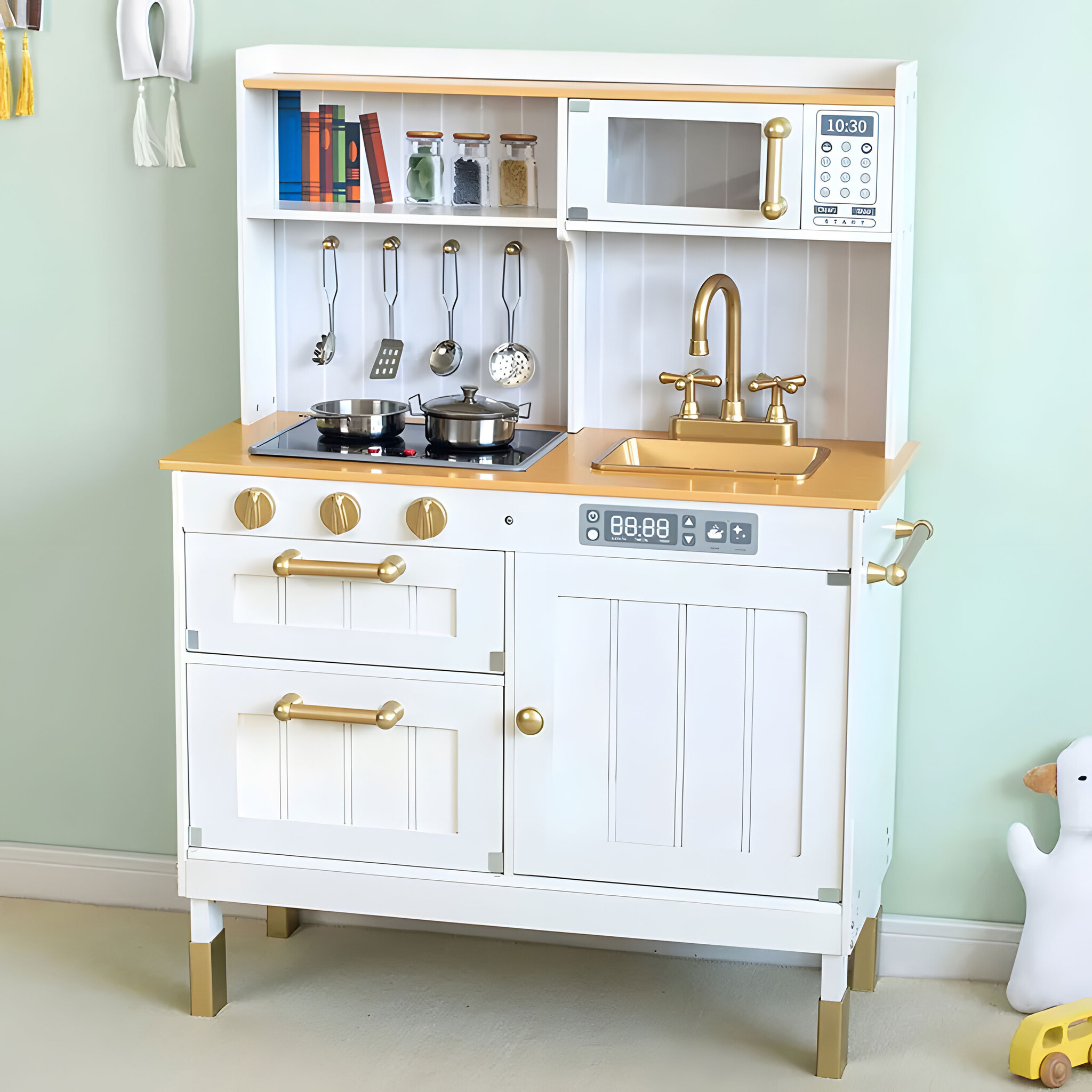 Kinderkeuken met Licht & Geluid + 7 Acc. - 40% Korting!