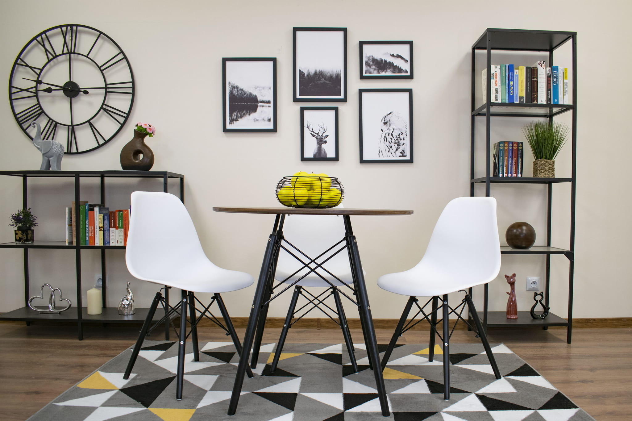 TODI Ronde Tafel Ø80cm - Zwart/Essen - 40% Korting!
