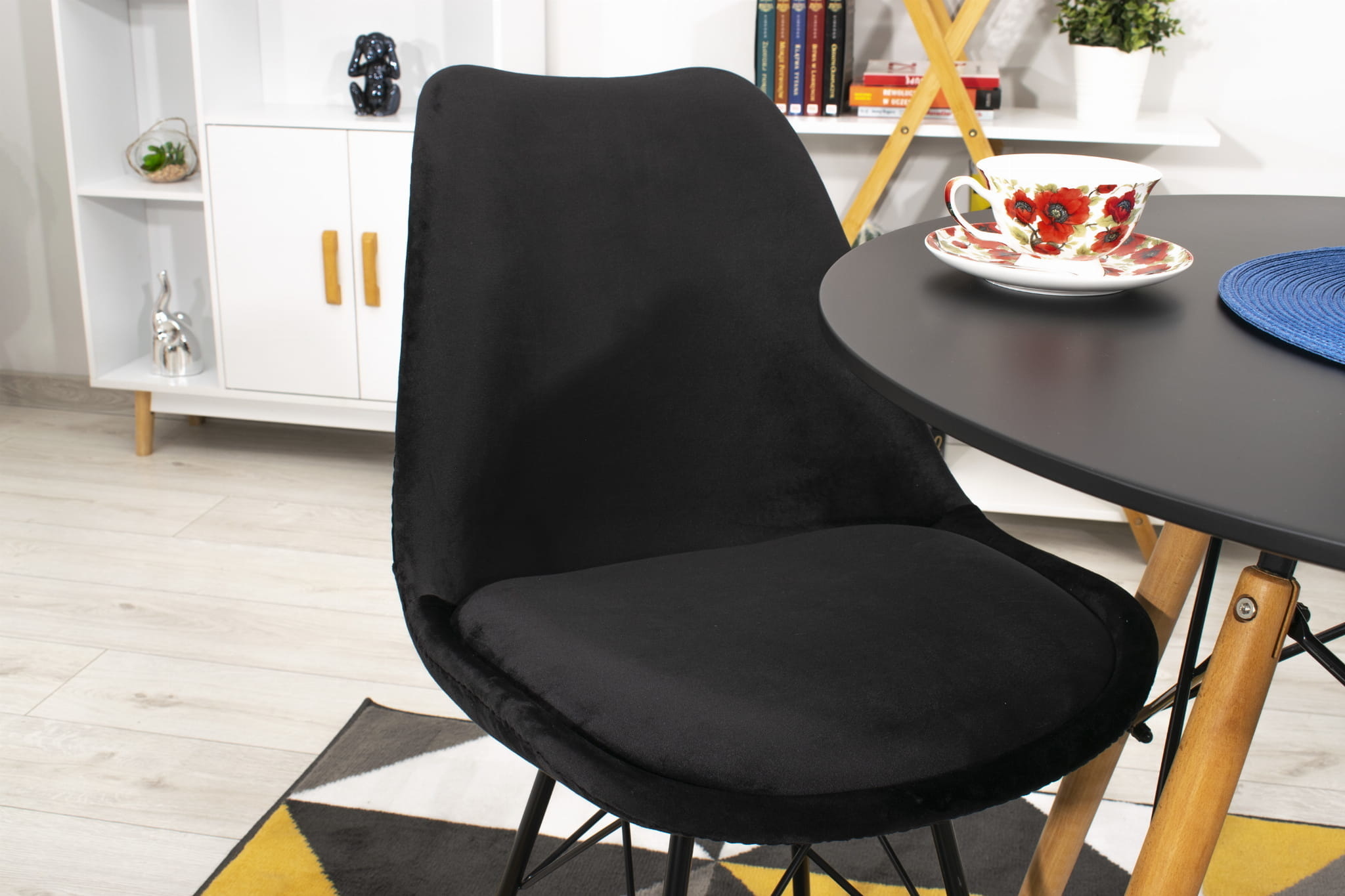 Ronde Eettafel Zwart 80cm - 40% Korting! (Retour)