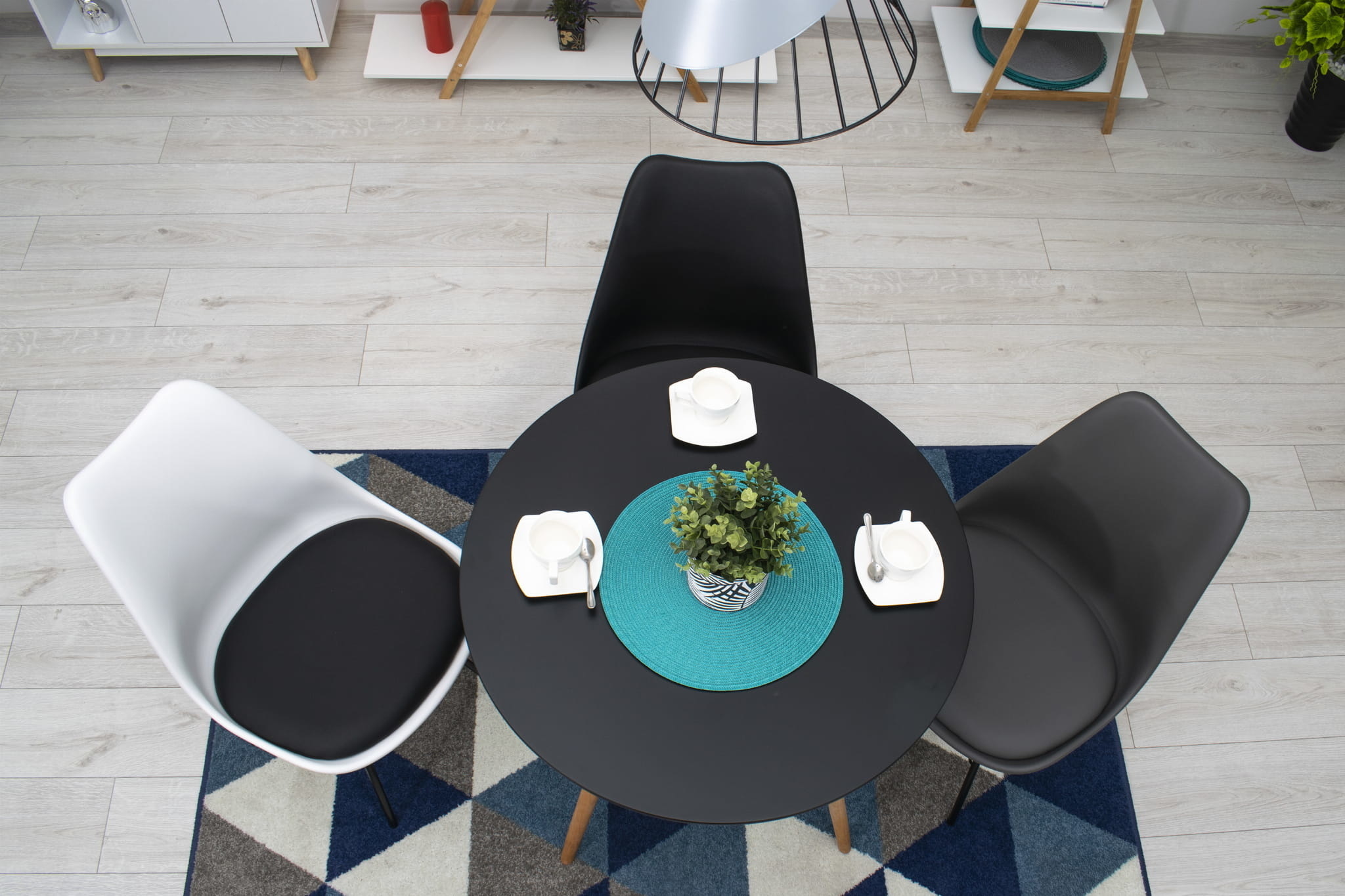 Ronde Eettafel Zwart 80cm - 40% Korting! (Retour)