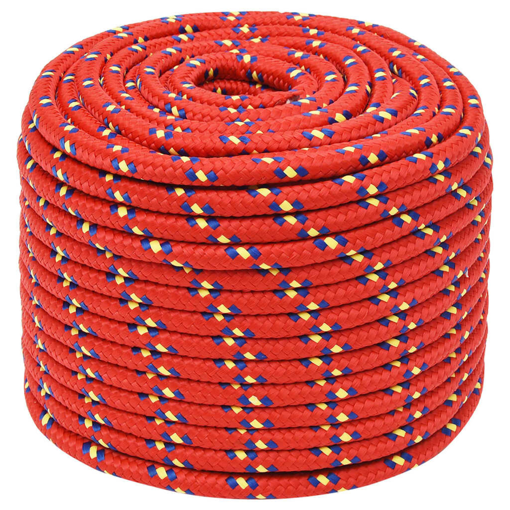 Boottouw Rood 12mm 100m - 40% Korting!