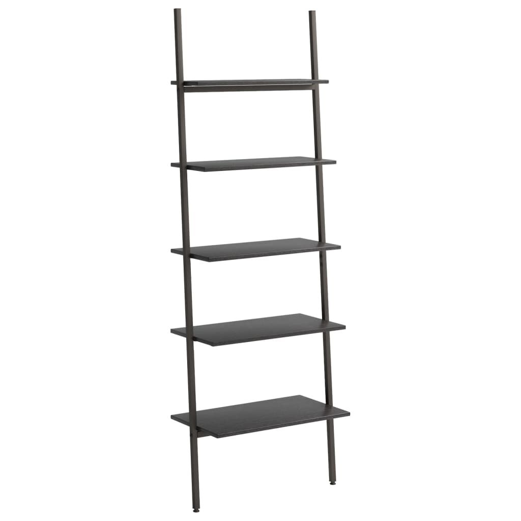 Ladderrek Zwart 5 Schappen - vidaXL - 55% Korting!