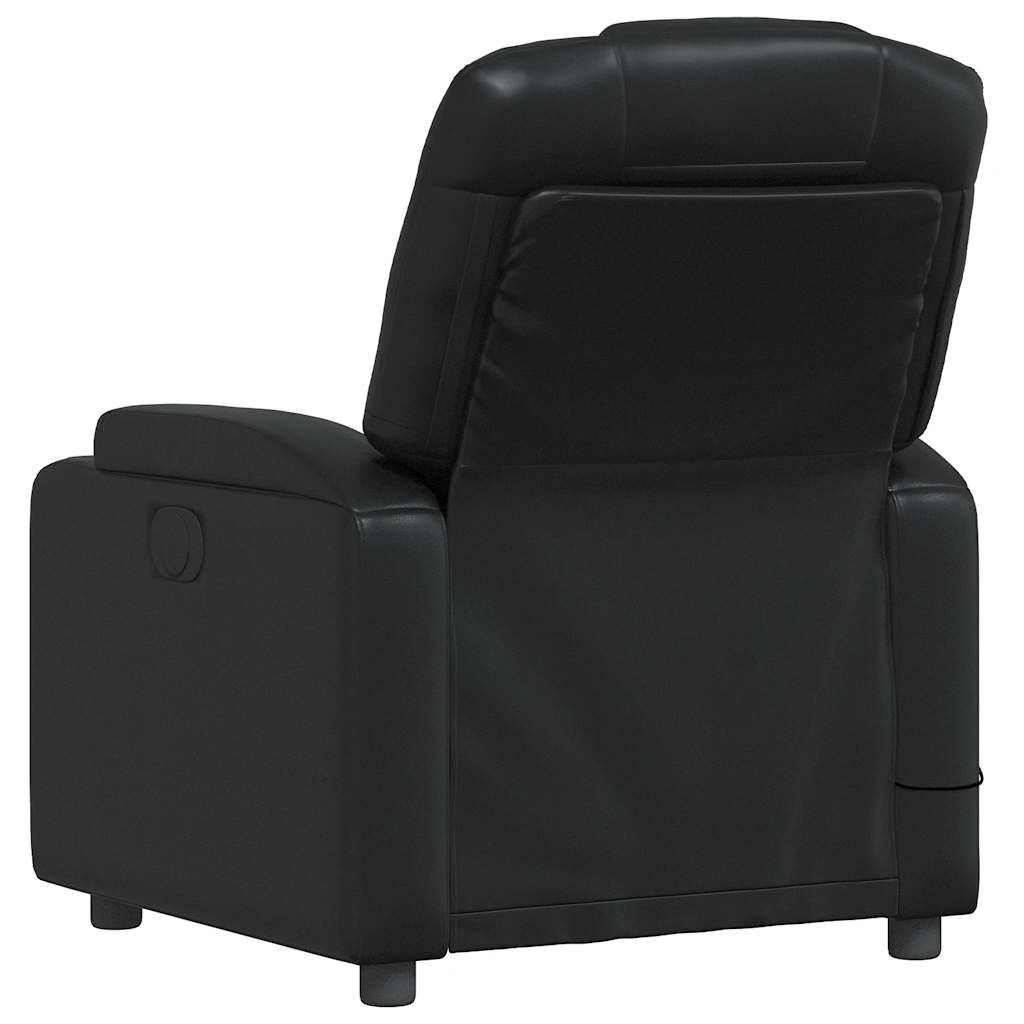 vidaXL Massagestoel Zwart Kunstleer - 55% Korting! (Scheurtje)