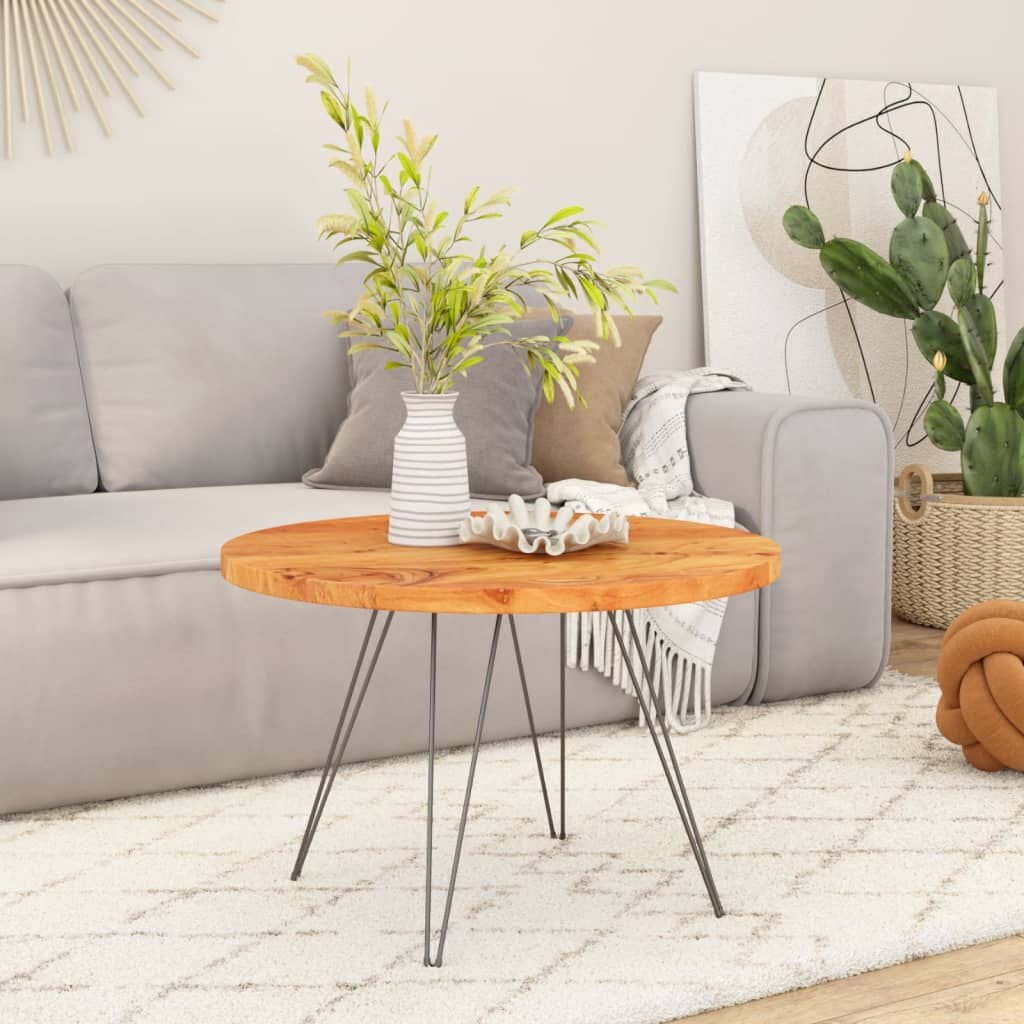VidaXL Acacia Tafelblad Rond 80cm - 35% Korting! Zo Goed Als Nieuw