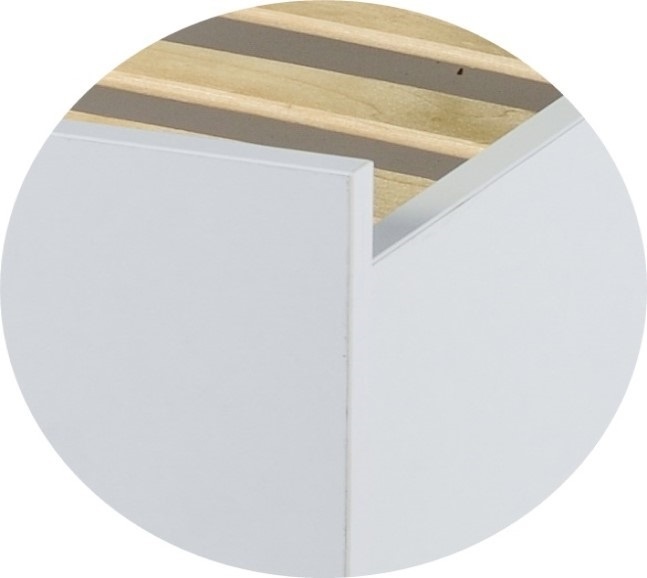 Tienerbed Wit 190x90 + Lattenbodem - 40% Korting!