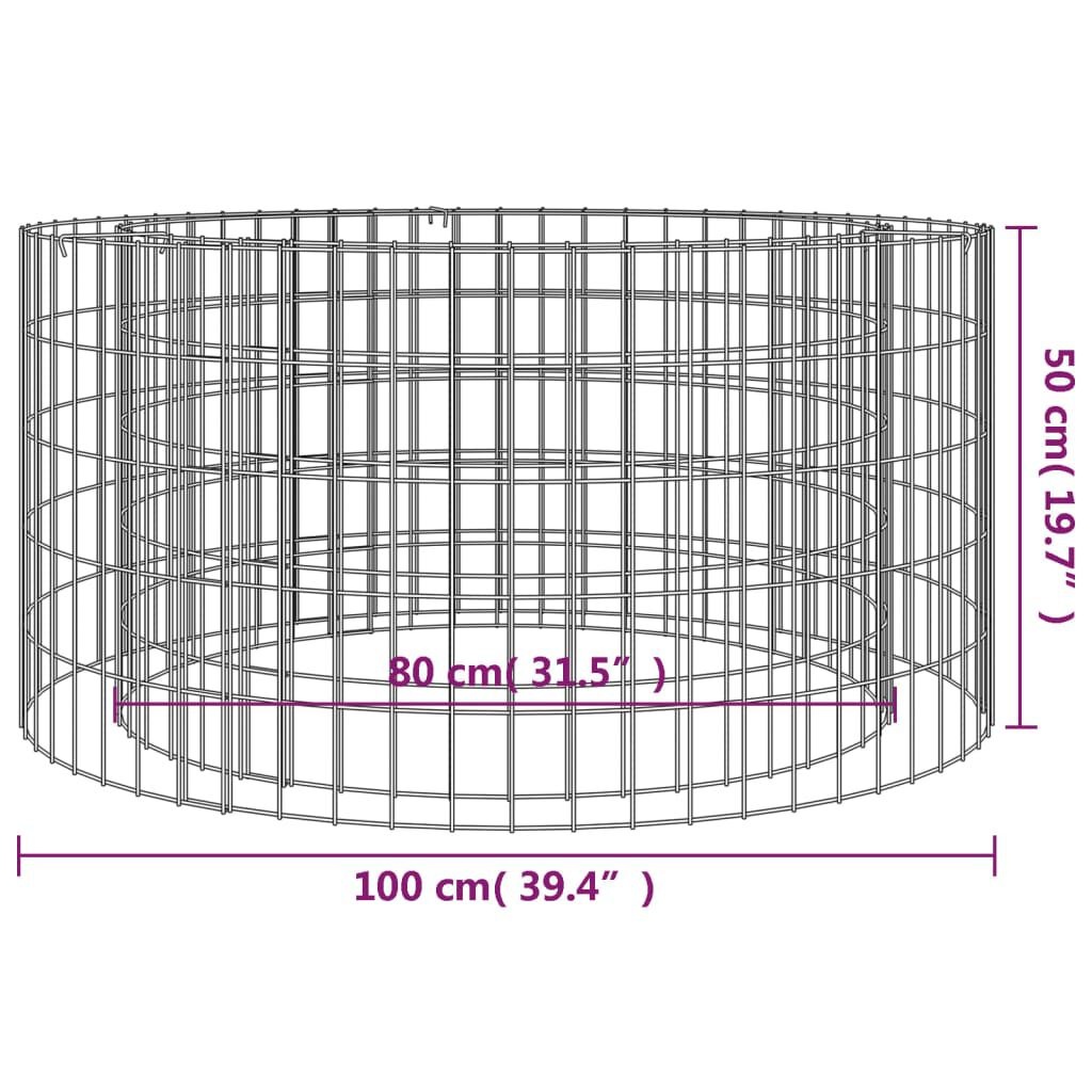 Schanskorf Vuurplaats Ø100cm - VIDA XL - 79% Korting! (Incompleet)