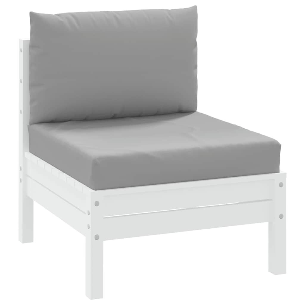 vidaXL Palletkussens Grijs - 2 Stuks - 51% Korting!