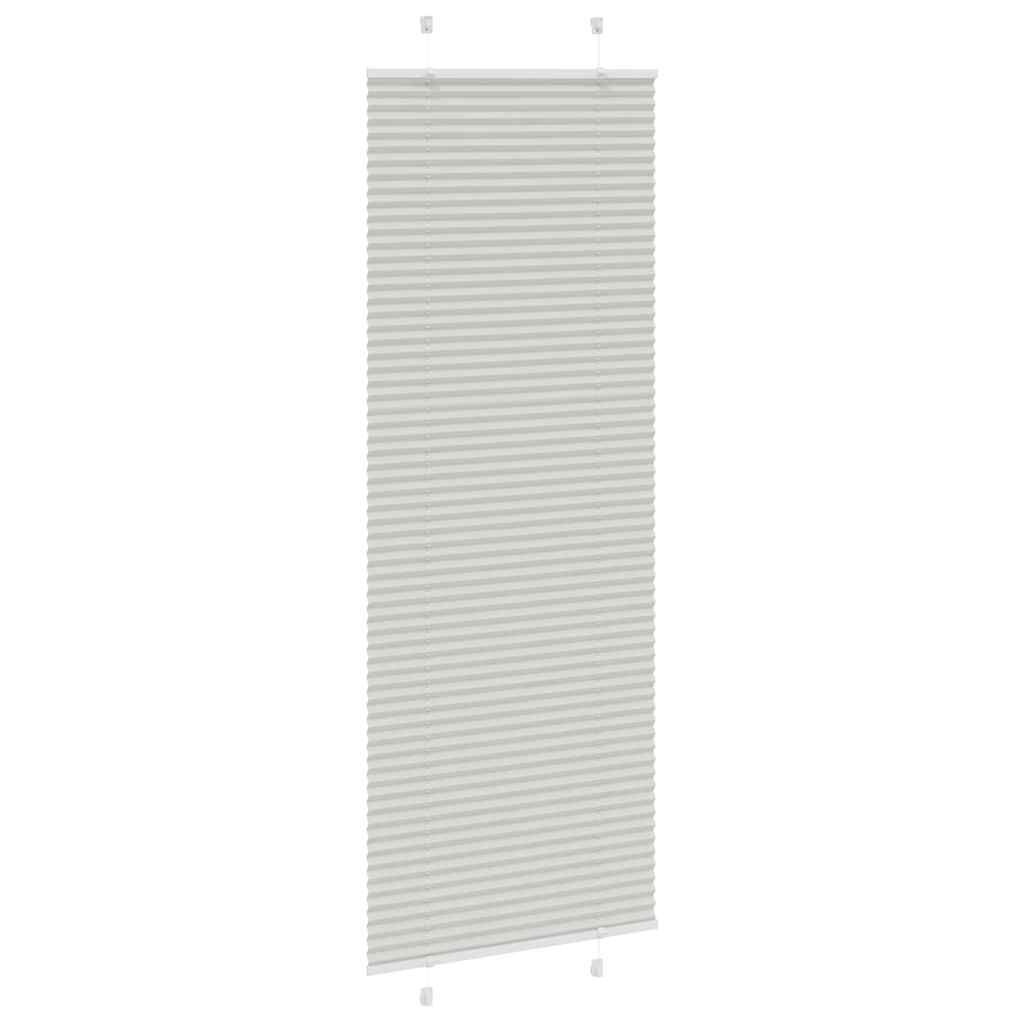 vidaXL Plisségordijn 75x200 cm Lichtgrijs - 65% Korting!