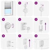 vidaXL Plisségordijn 75x200 cm Lichtgrijs - 65% Korting!