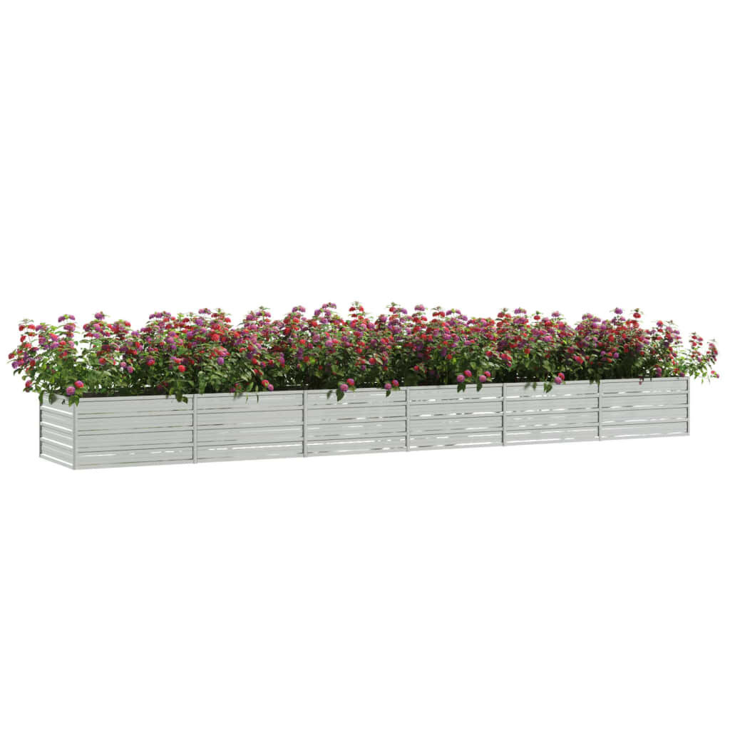 vidaXL Verhoogde Plantenbak 480cm - Gegalvaniseerd - 74% Korting!
