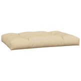 vidaXL Palletkussens Beige (2 st) - 68% Korting!