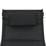 Ligbed Bruin Rattan/Textileen - Zo Goed Als Nieuw! -65%