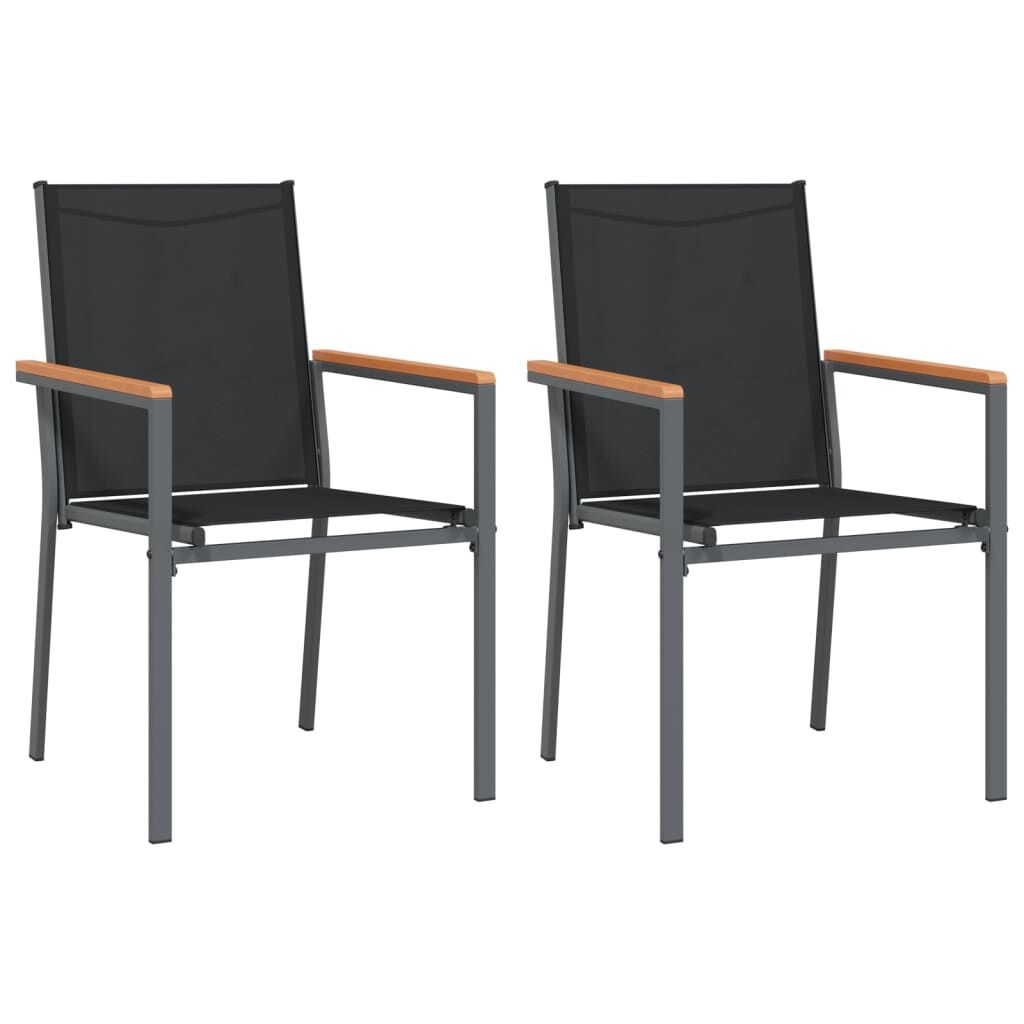 vidaXL Tuinstoelen (2 st) Zwart - 46% Korting!