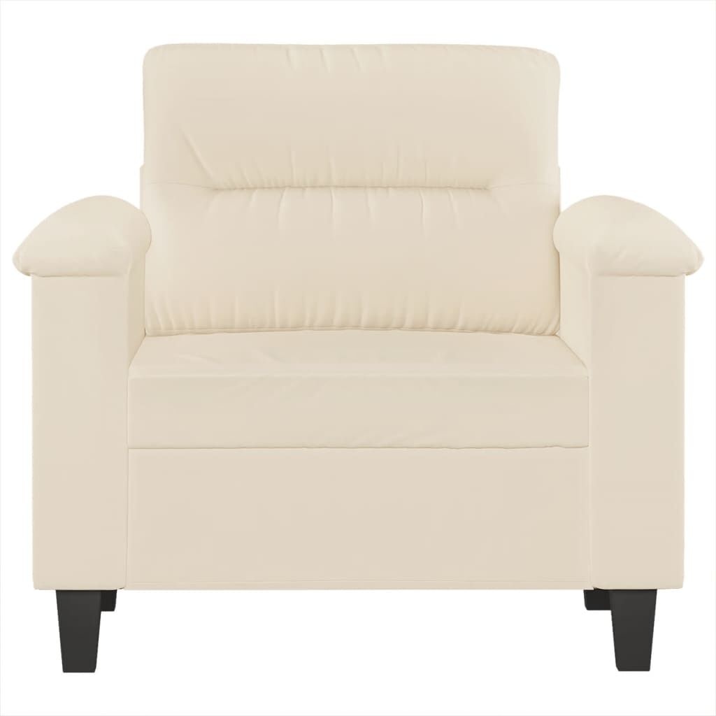 Fauteuil Beige Microvezel - 60% Korting! (Retourdeal)