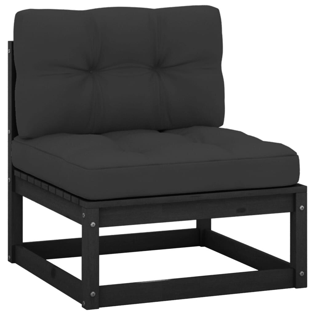 vidaXL Tuinmiddenbank Grenenhout + Kussens - 35% Korting!
