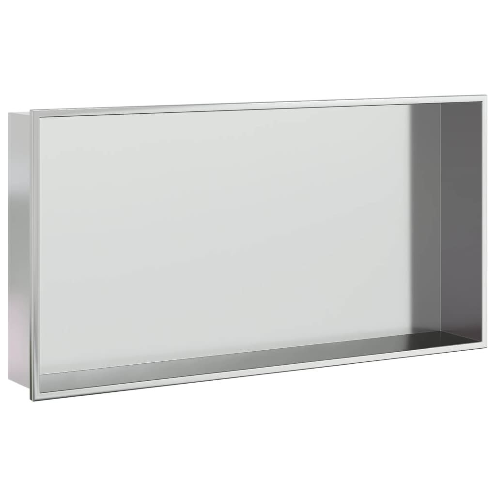 Douchenis RVS Zilver 62x32cm - 35% Korting! Zo Goed Als Nieuw