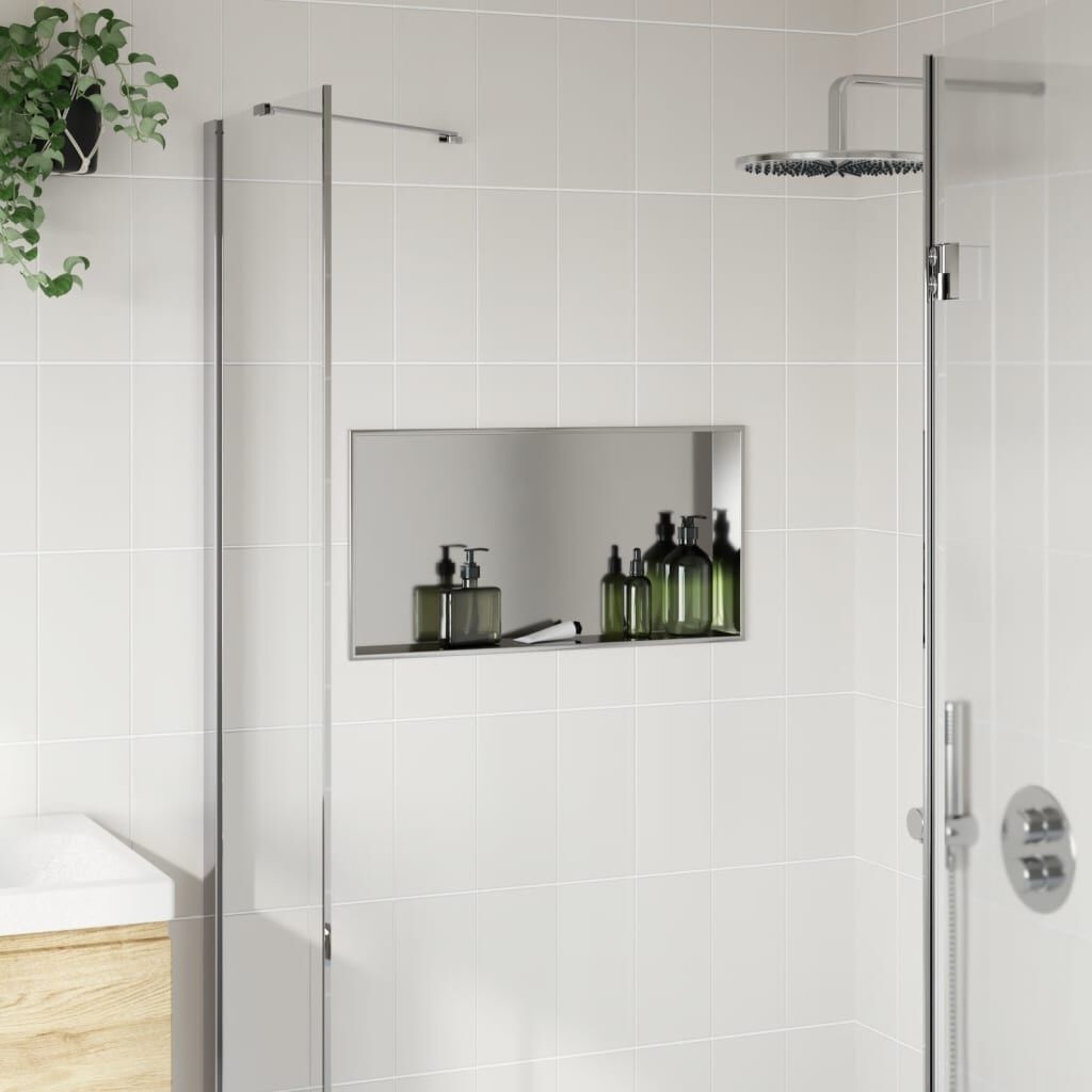 Douchenis RVS Zilver 62x32cm - 35% Korting! Zo Goed Als Nieuw