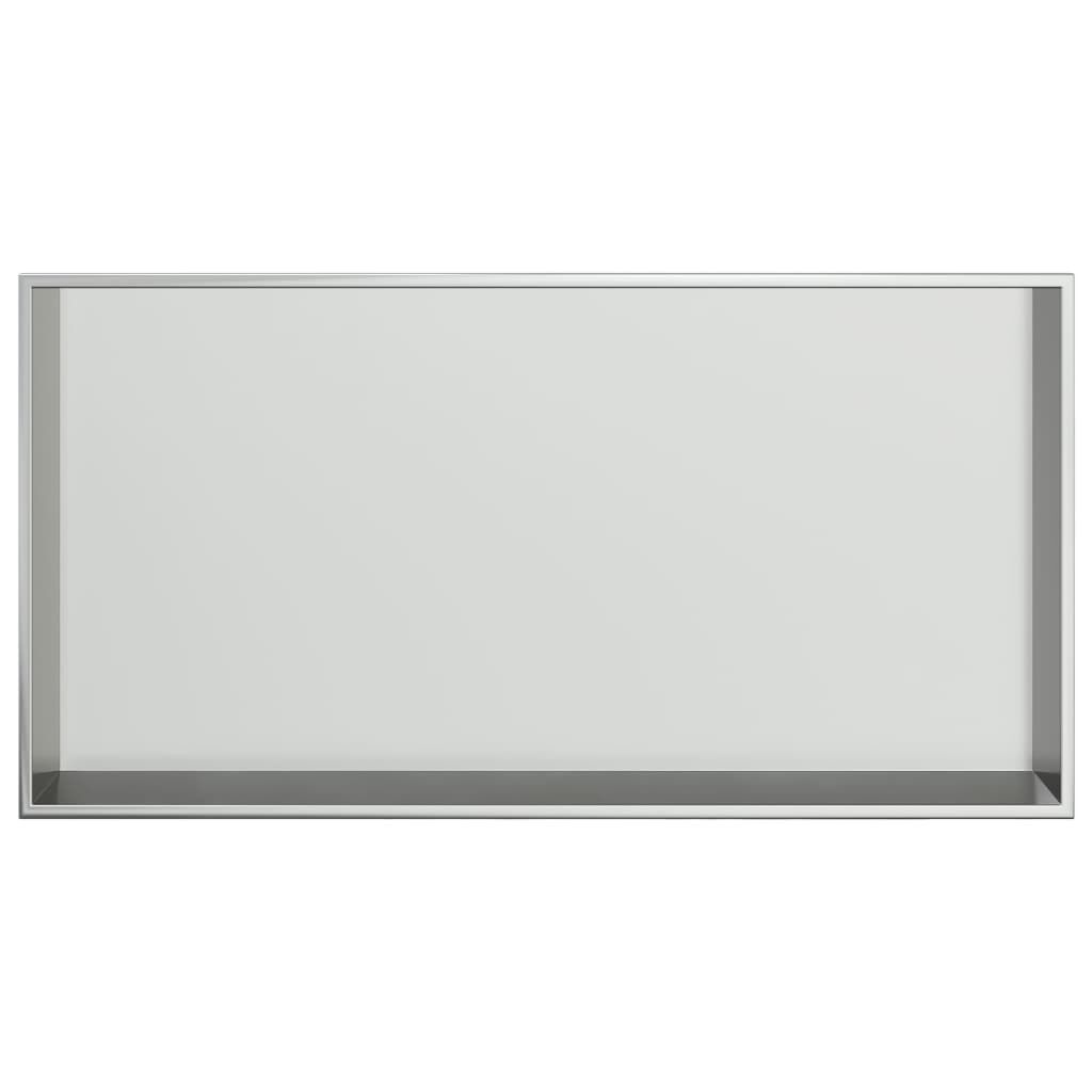 Douchenis RVS Zilver 62x32cm - 35% Korting! Zo Goed Als Nieuw