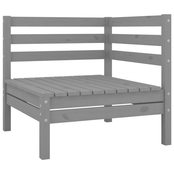 vidaXL Loungeset Grenenhout Grijs - 3-delig - 55% Korting!