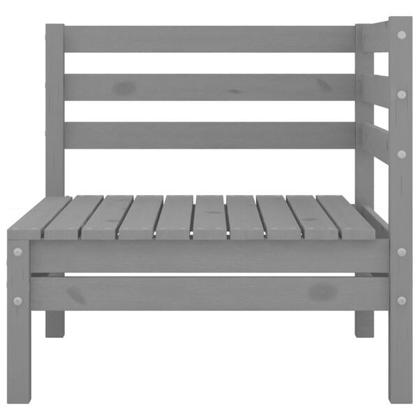 vidaXL Loungeset Grenenhout Grijs - 3-delig - 55% Korting!