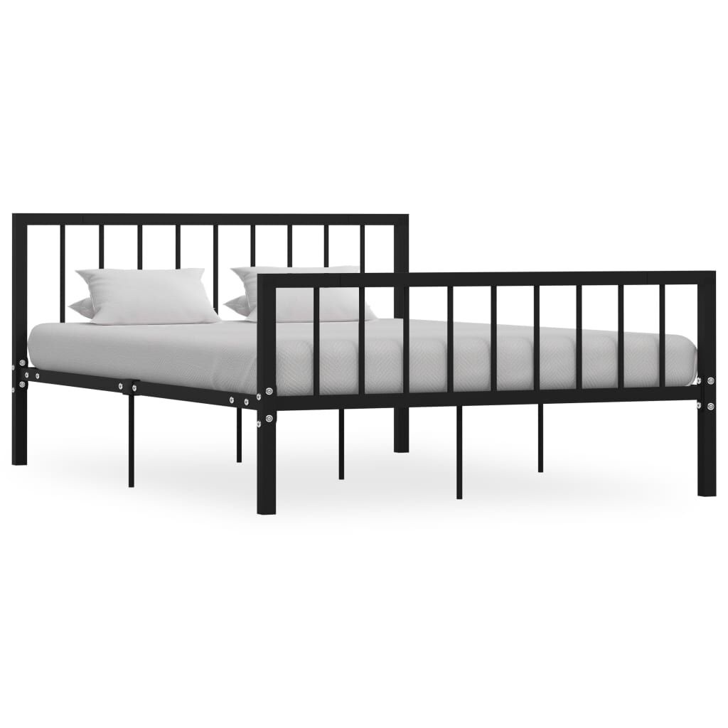 VidaXL Bedframe Metaal Zwart 140x200 - 35% Korting!