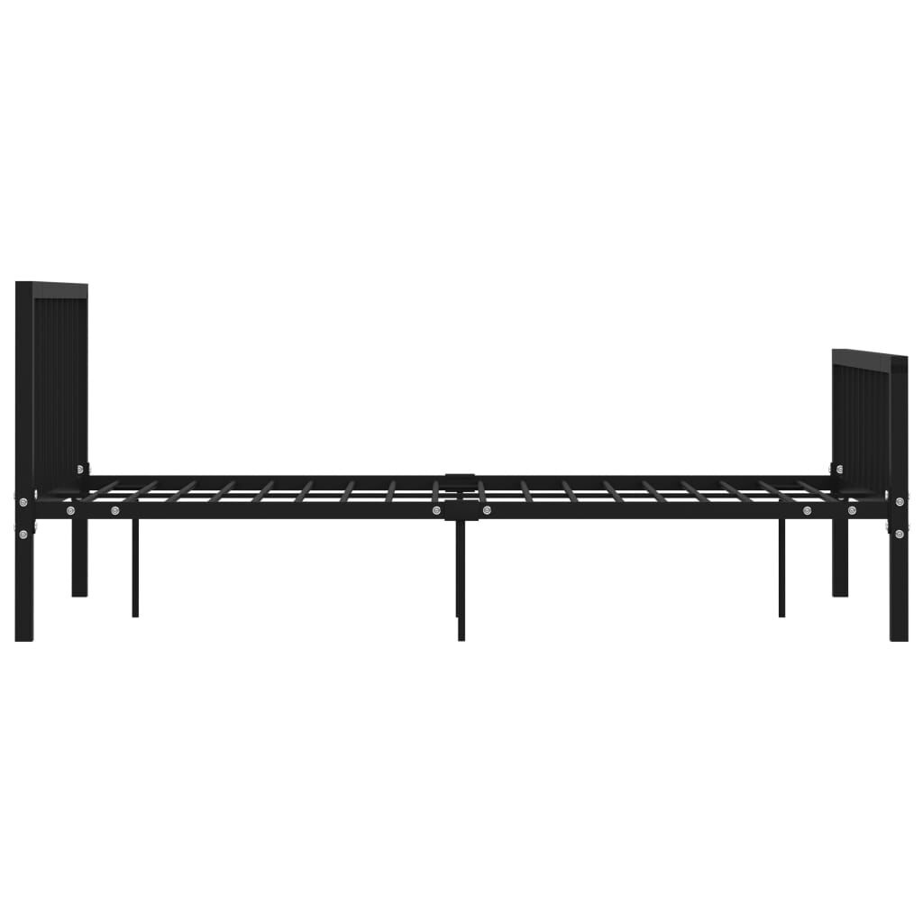 VidaXL Bedframe Metaal Zwart 140x200 - 35% Korting!