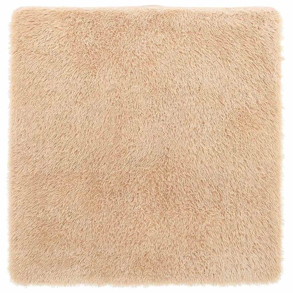 vidaXL Hoogpolig Vloerkleed Navarra 200x200 Beige - 55% Korting!