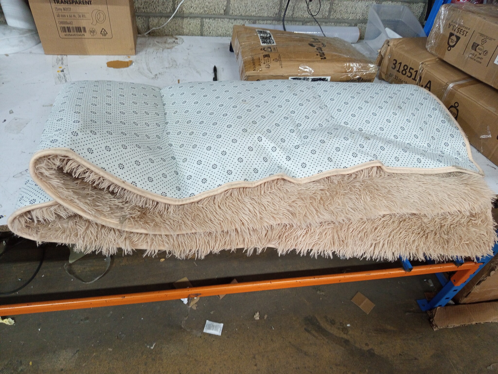 vidaXL Hoogpolig Vloerkleed Navarra 200x200 Beige - 55% Korting!