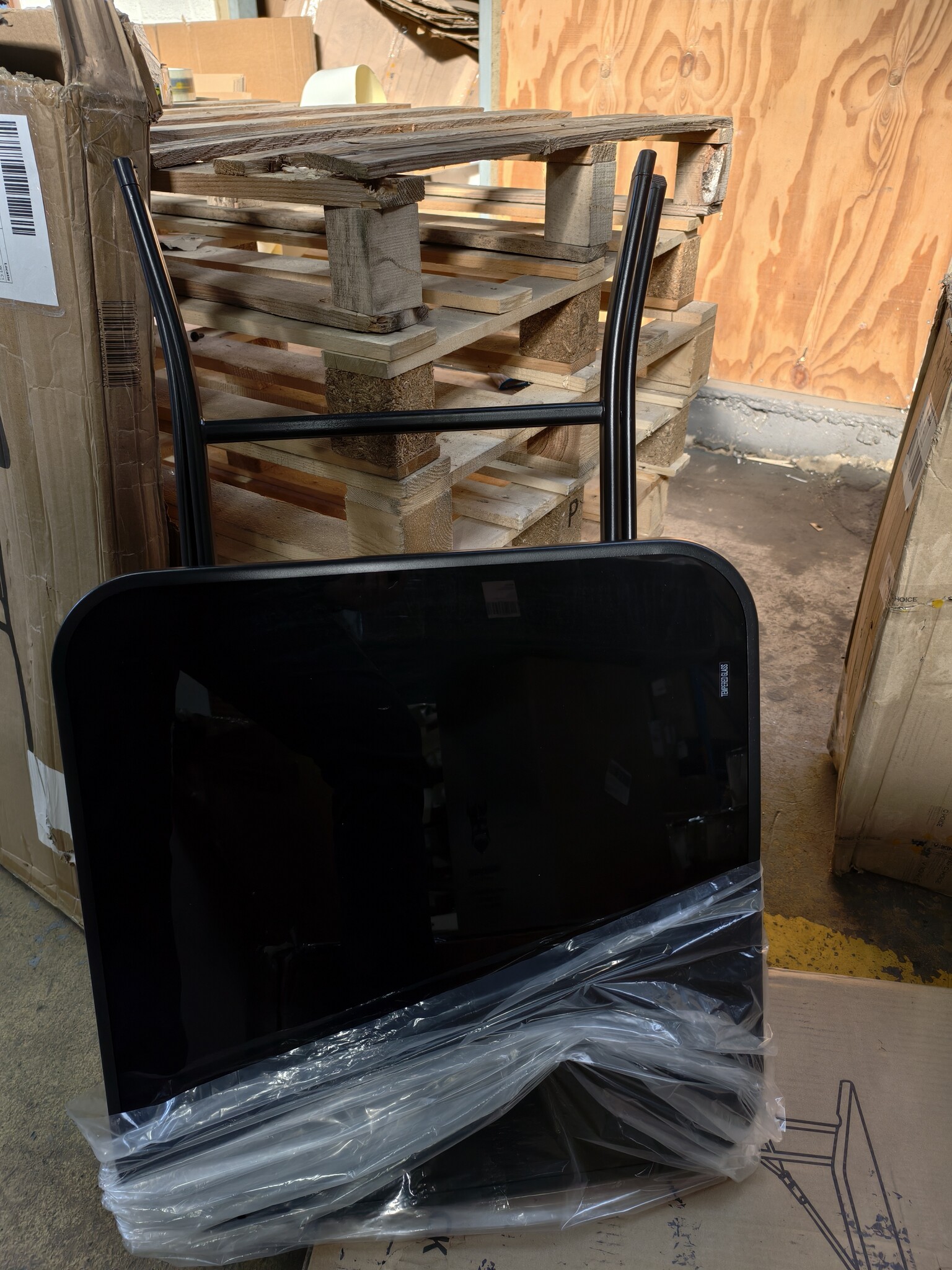 Glazen Klaptafel Zwart 60x60 - 40% Korting! Tuintafel