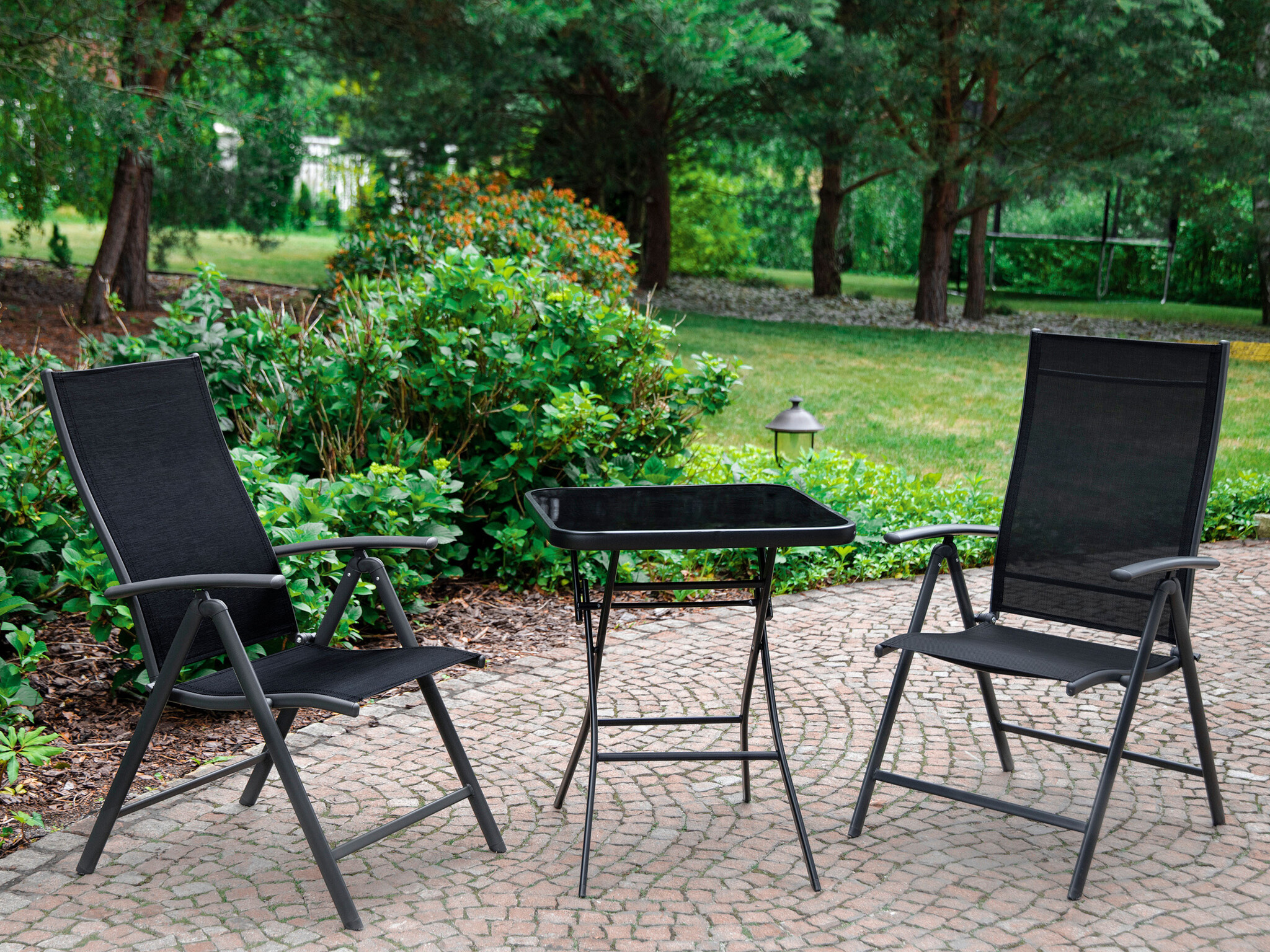 Glazen Klaptafel Zwart 60x60 - 40% Korting! Tuintafel