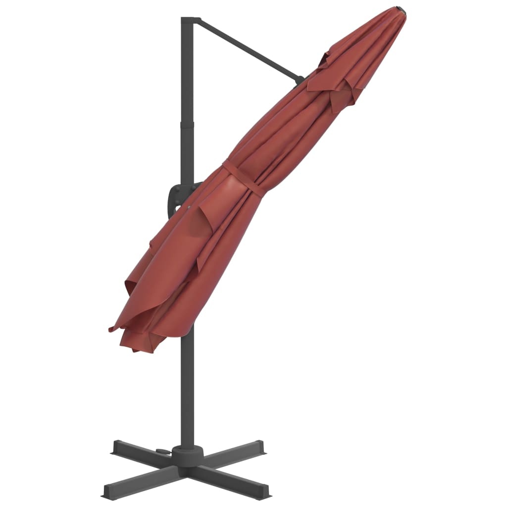 Zweefparasol LED 400x300 Terracotta - 62% Korting!
