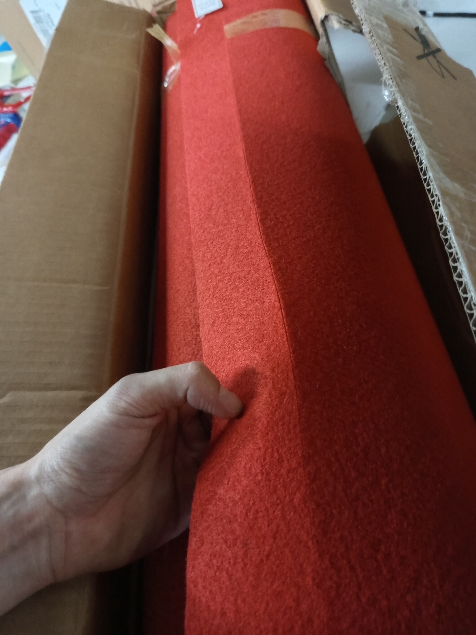 VidaXL Rood Tapijt 1,2x12m (Beschadigd) - 60% Korting!