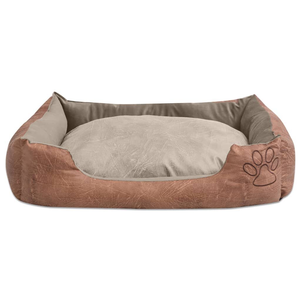 XL Hondenbed Beige PU-Leer - 40% Korting! (Zo Goed Als Nieuw)