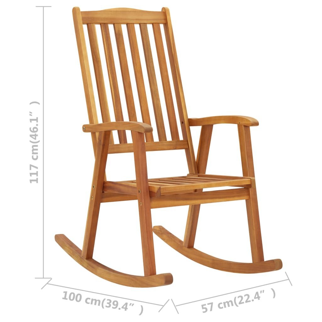 VidaXL Schommelstoel Acaciahout - 40% Korting!