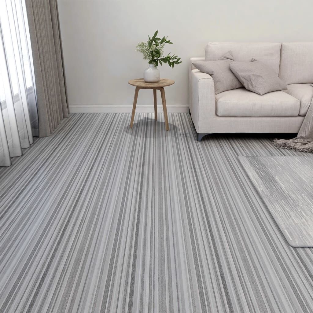 vidaXL PVC Vloerplanken Lichtgrijs (1,86m²) - 40% Korting!