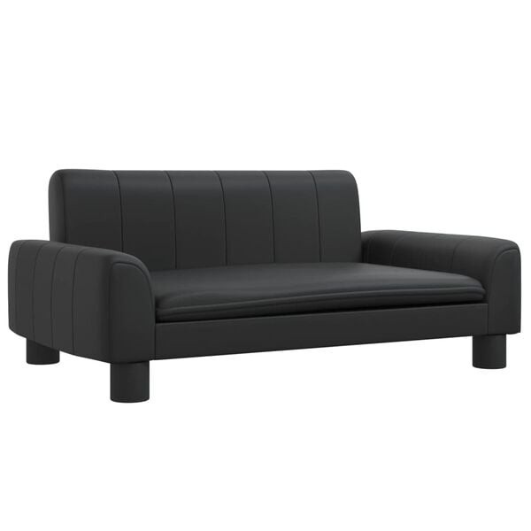 VidaXL Kinderbank Zwart Kunstleer - 40% Korting!
