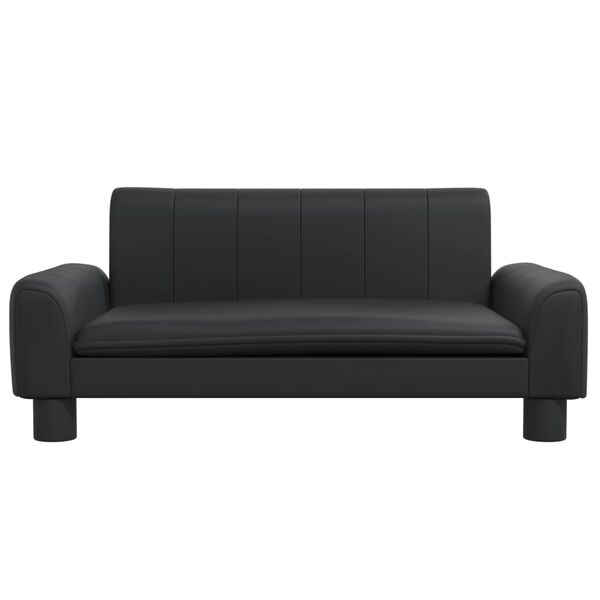 VidaXL Kinderbank Zwart Kunstleer - 40% Korting!