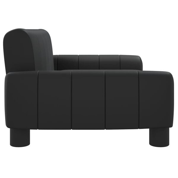 VidaXL Kinderbank Zwart Kunstleer - 40% Korting!