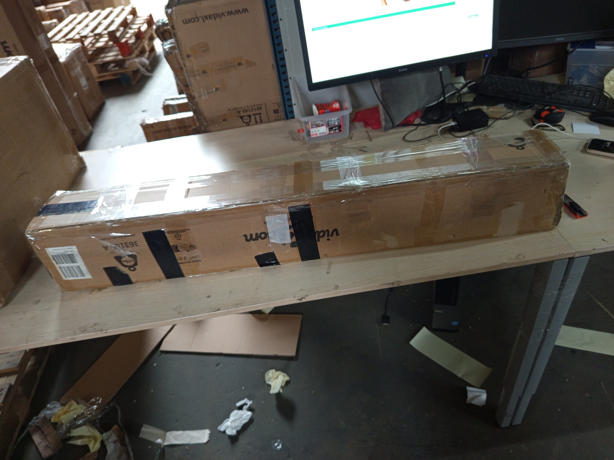 vidaXL Parasol Zandwit 300cm - 55% Korting! (Lichte Schade)