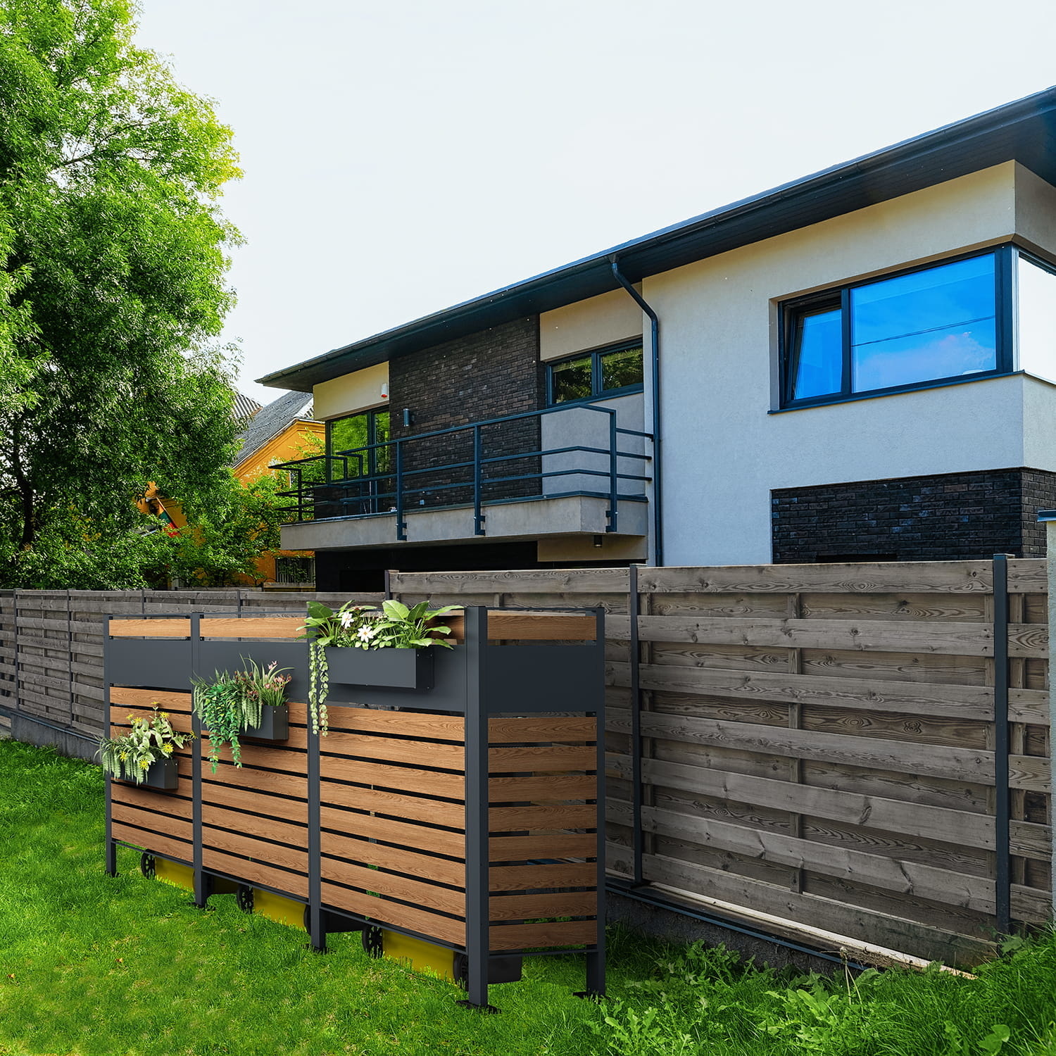 Kliko Ombouw Paneel - Antraciet Houtlook - 83x150cm - 40% Korting!