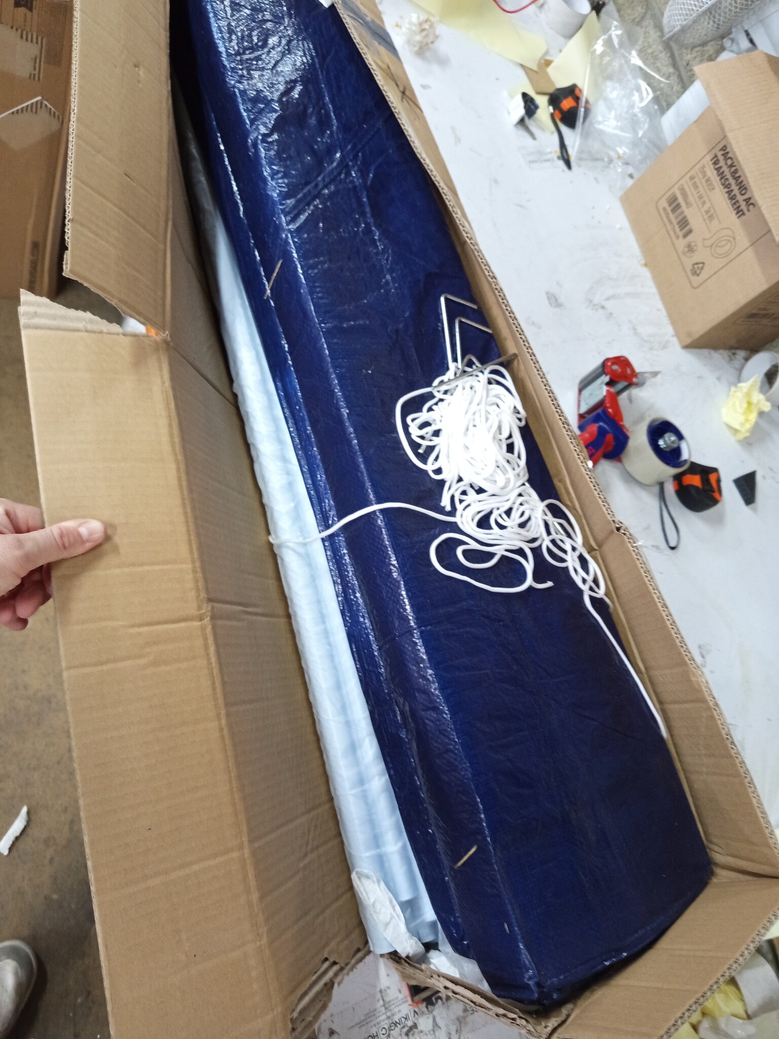 Partytent Blauw 4x4m - 55% Korting! (Lichte Krasjes)