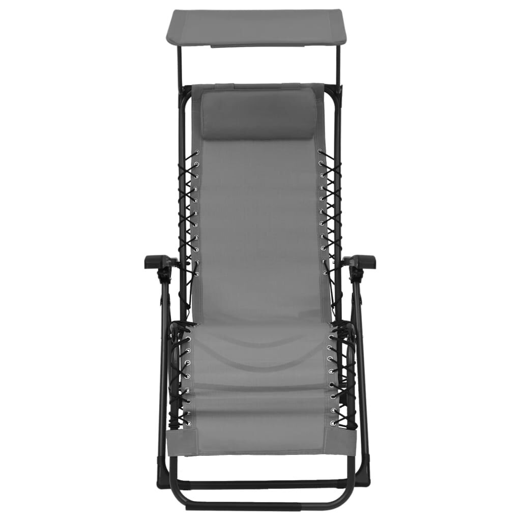 VidaXL Terrasstoel Grijs Inklapbaar - 55% Korting!